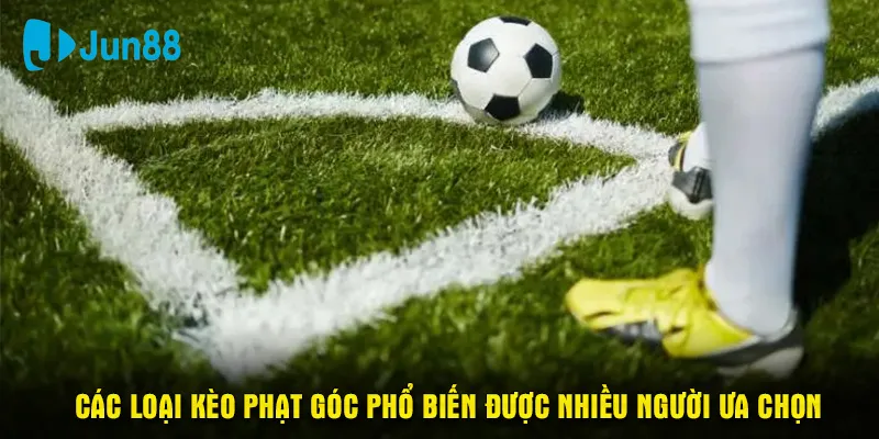 Các loại kèo phạt góc phổ biến được nhiều người ưa chọn