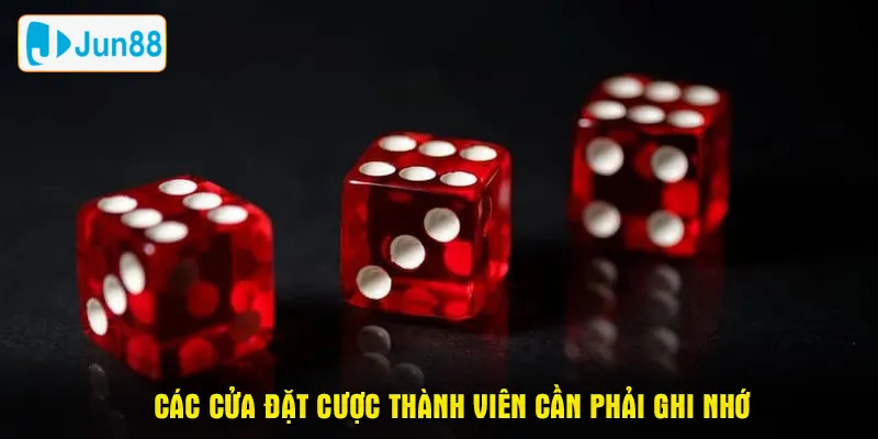 Các cửa đặt cược thành viên cần phải ghi nhớ