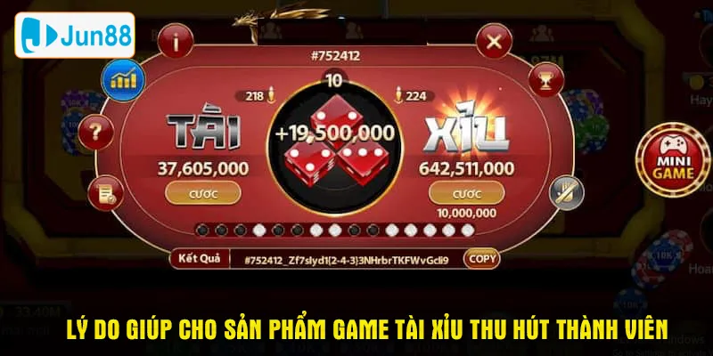 Lý do giúp cho sản phẩm game tài xỉu thu hút thành viên